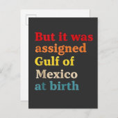 De Golf van Mexico werd bij de geboorte toegewezen Uitnodiging Briefkaart (Voorkant / Achterkant)