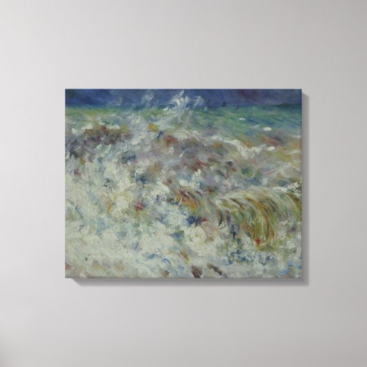 De golf van Pierre-Auguste Renoir Canvas Afdruk (Voorkant)