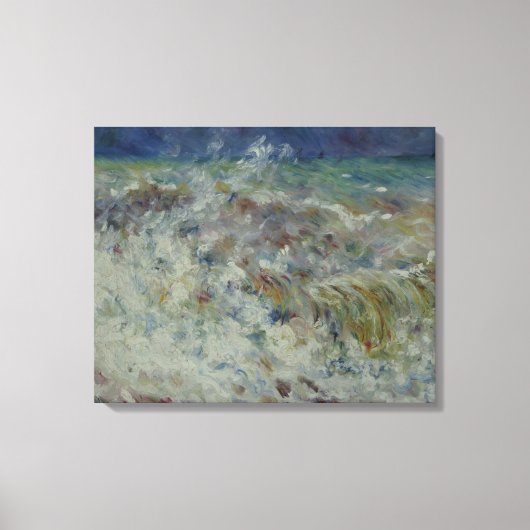 De golf van Pierre-Auguste Renoir Canvas Afdruk (Voorkant)