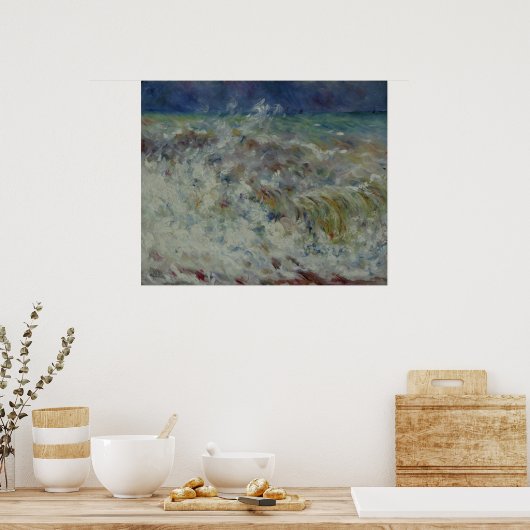 De golf van Pierre-Auguste Renoir Poster (Keuken)