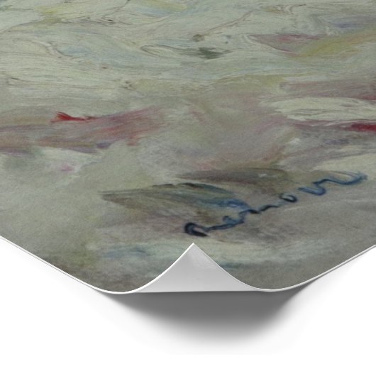 De golf van Pierre-Auguste Renoir Poster (Hoek)