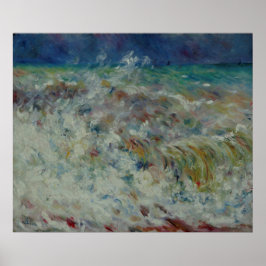 De golf van Pierre-Auguste Renoir Poster
