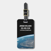 De Golf van St. Lawrence en Canada. Bagagelabel (Voorkant verticaal)