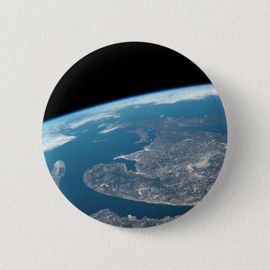 De Golf van St. Lawrence en Canada. Ronde Button 5,7 Cm (Voorkant)