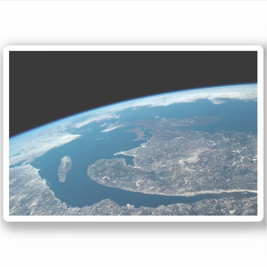 De Golf van St. Lawrence en Canada. Sticker (Voorkant)
