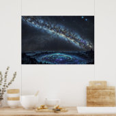 De Golf van Sterren Poster (Keuken)