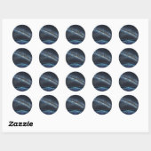 De Golf van Sterren Ronde Sticker (Vel)