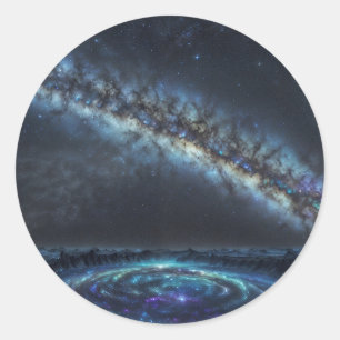 De Golf van Sterren Ronde Sticker