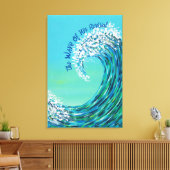 De golf van zijn revisie canvas afdruk (Insitu (Woonkamer))