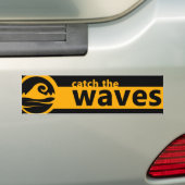 De golf vangen bumpersticker (Op auto)