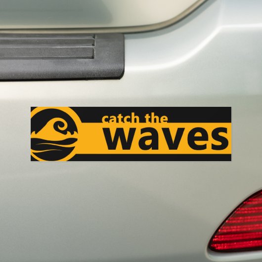 De golf vangen bumpersticker (Op auto)