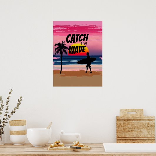 De golf vangen poster (Keuken)