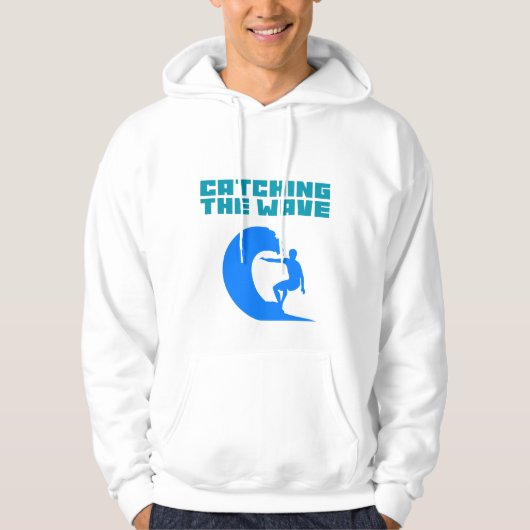 De golf vangen - Surfen Hoodie (Voorkant)