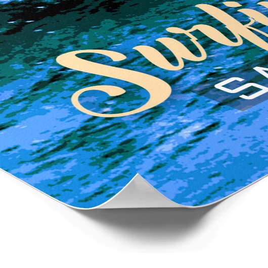 De golf vangen - Surfparadijs Poster (Hoek)