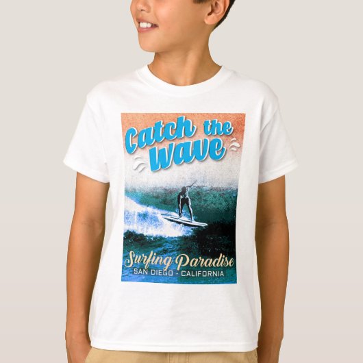 De golf vangen - Surfparadijs T-shirt (Voorkant)