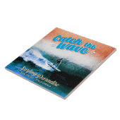 De golf vangen - Surfparadijs Tegeltje (Zijkant)