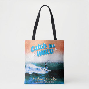 De golf vangen - Surfparadijs Tote Bag