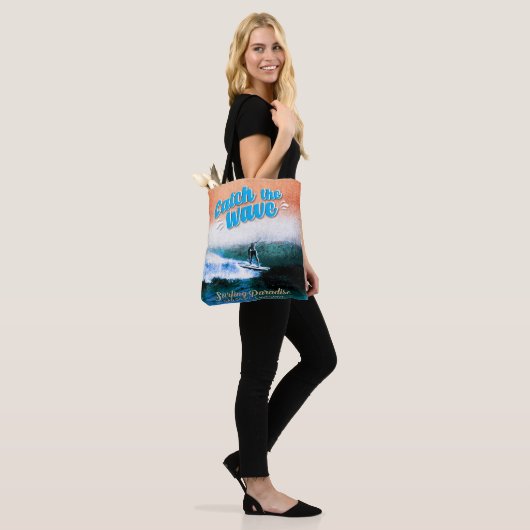 De golf vangen - Surfparadijs Tote Bag (Op model)