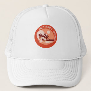 De golf vangen trucker pet