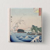 De golf vierkante button 5,1 cm (Voorkant)