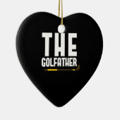 De Golfather Grappige Golf Liefhebber Vader Cadeau Keramisch Ornament (Rechts)