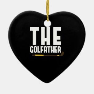 De Golfather Grappige Golf Liefhebber Vader Cadeau Keramisch Ornament