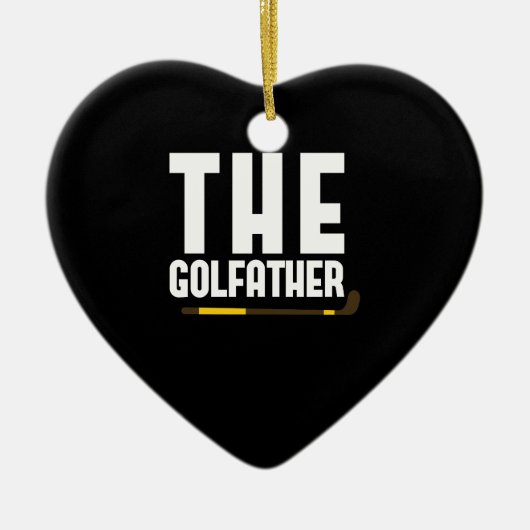 De Golfather Grappige Golf Liefhebber Vader Cadeau Keramisch Ornament (Voorkant)