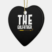 De Golfather Grappige Golf Liefhebber Vader Cadeau Keramisch Ornament (Links)