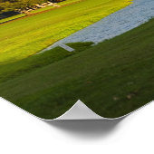 De golfbaan Makai in Princeville Poster (Hoek)