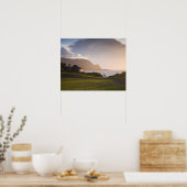 De golfbaan Makai in Princeville Poster (Keuken)