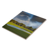 De golfbaan Makai in Princeville Tegeltje (Zijkant)