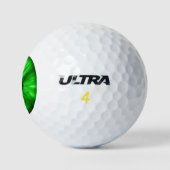 De golfbal van de Lucky Green Eye. Golfballen (Logo)