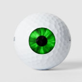 De golfbal van de Lucky Green Eye. Golfballen (Voorkant)