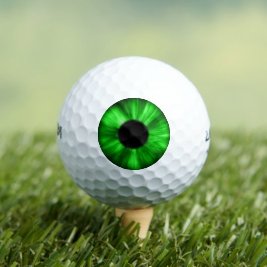 De golfbal van de Lucky Green Eye. Golfballen (Insitu Shirt)
