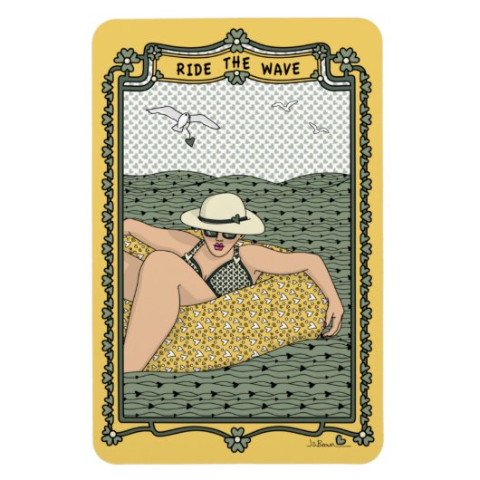 De golfbreker_B_koelkast Magneet (Verticaal)