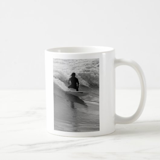 De golfgrayscale overleven koffiemok (Rechts)