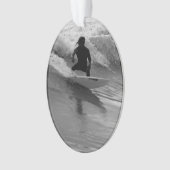 De golfgrayscale overleven ornament (voorkant)