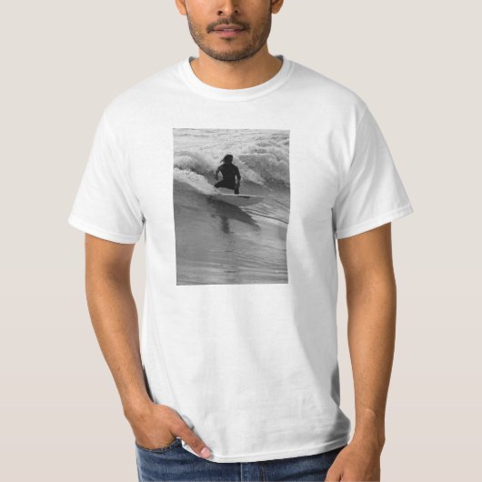 De golfgrayscale overleven t-shirt (Voorkant)