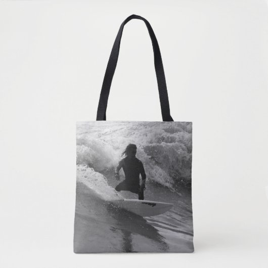 De golfgrayscale overleven tote bag (Voorkant)