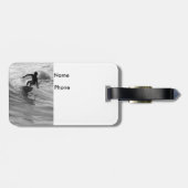 De golfgrayscale uitrusten bagagelabel (Achterkant horizontaal)