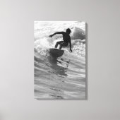 De golfgrayscale uitrusten canvas afdruk (Voorkant)
