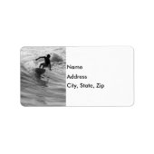 De golfgrayscale uitrusten etiket (Voorkant)