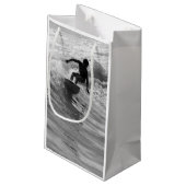 De golfgrayscale uitrusten klein cadeauzakje (Achterkant Gekanteld)