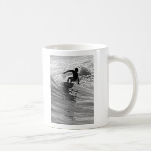 De golfgrayscale uitrusten koffiemok (Rechts)