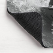 De golfgrayscale uitrusten muismat (Hoek)