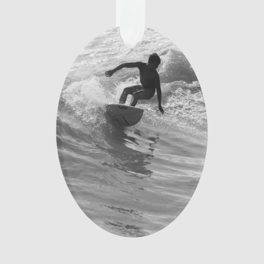 De golfgrayscale uitrusten ornament (voorkant)