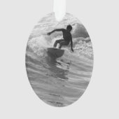 De golfgrayscale uitrusten ornament (achterkant)