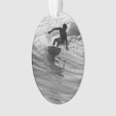 De golfgrayscale uitrusten ornament (voorkant)