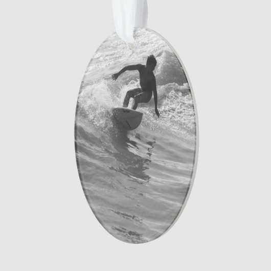 De golfgrayscale uitrusten ornament (voorkant)