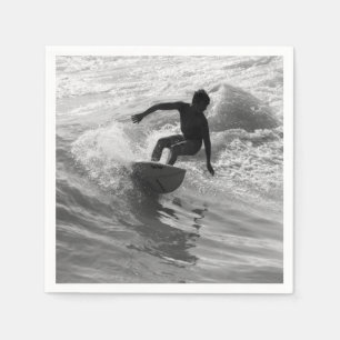 De golfgrayscale uitrusten servet